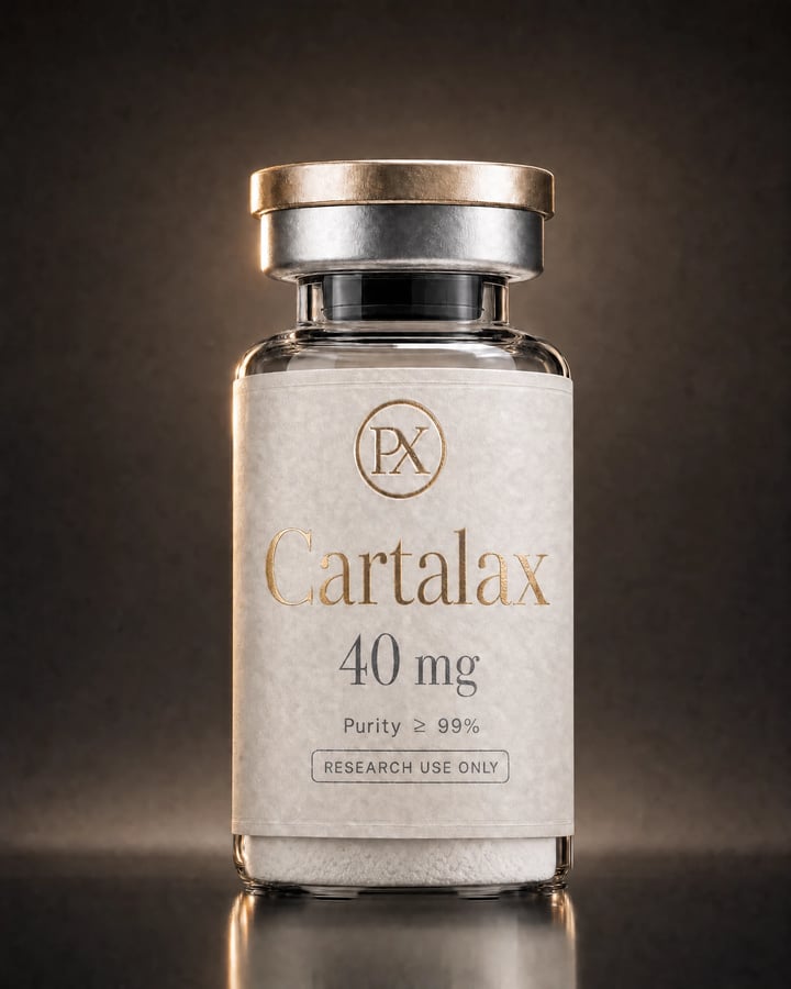 Cartalax 40mg single research vial