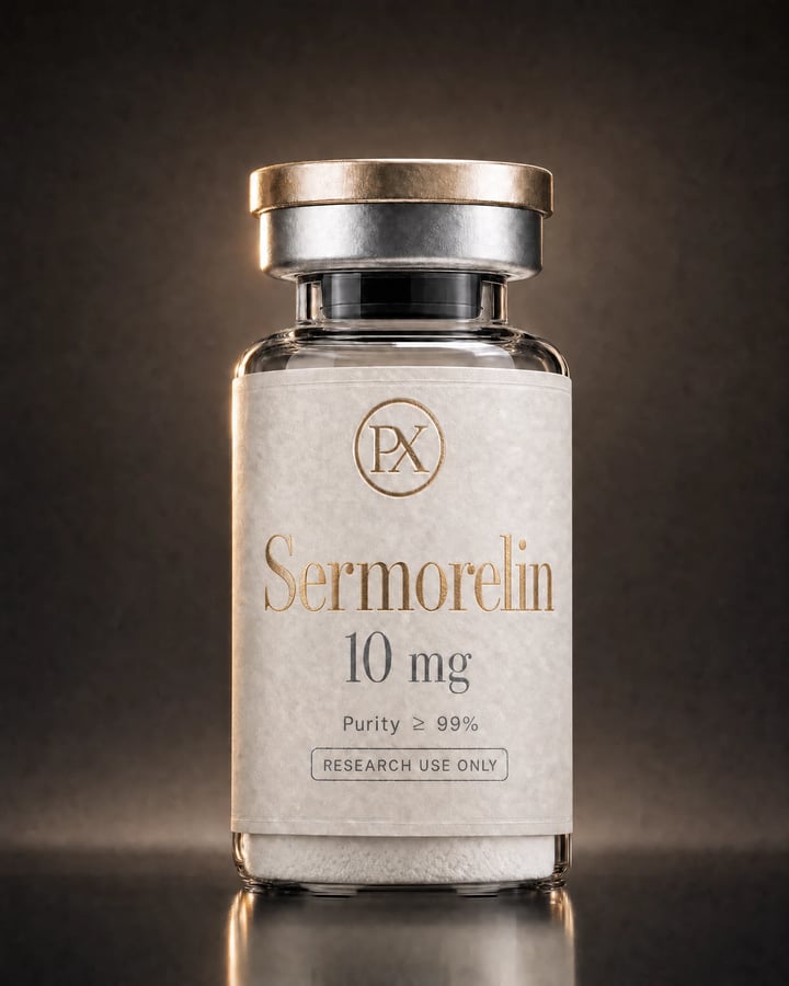 Sermorelin 10mg single research vial
