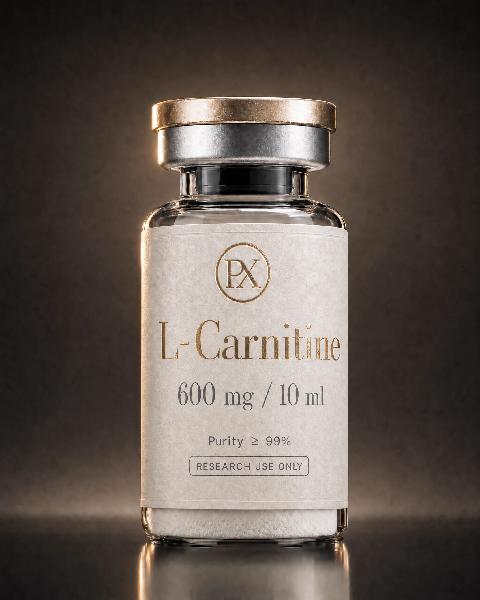 L-Carnitine 600mg / 10ml single research vial